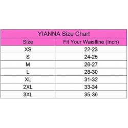 مشد YIANNA Women's Latex Sport Girdle Waist Training Corset Waist Shaper YA11533 Rose Breathable Latex
